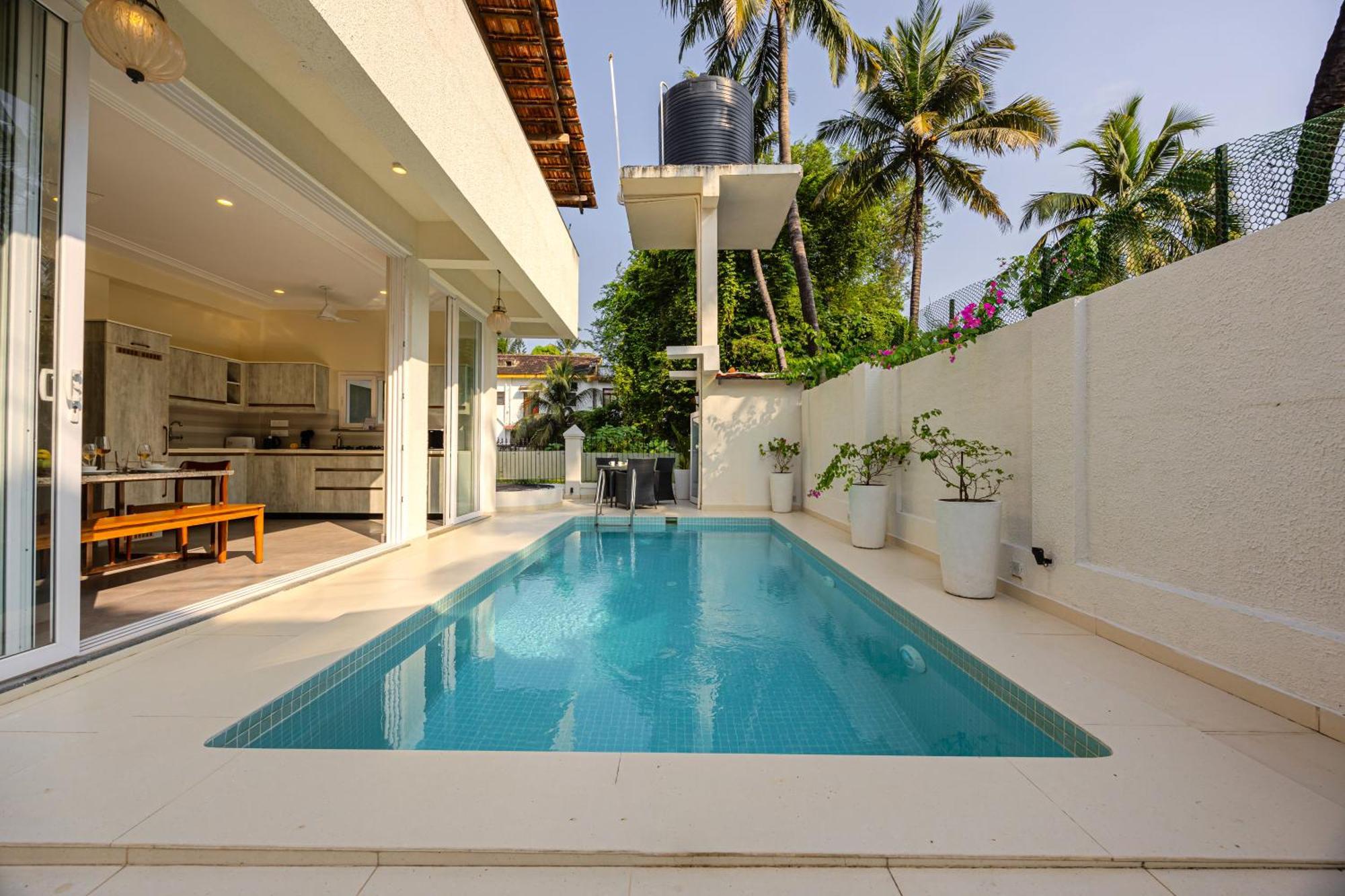 Elivaas 4 Bhk Villa Near Beach With Private Pool & Bar - Casa Boa Vida Кандолим Экстерьер фото