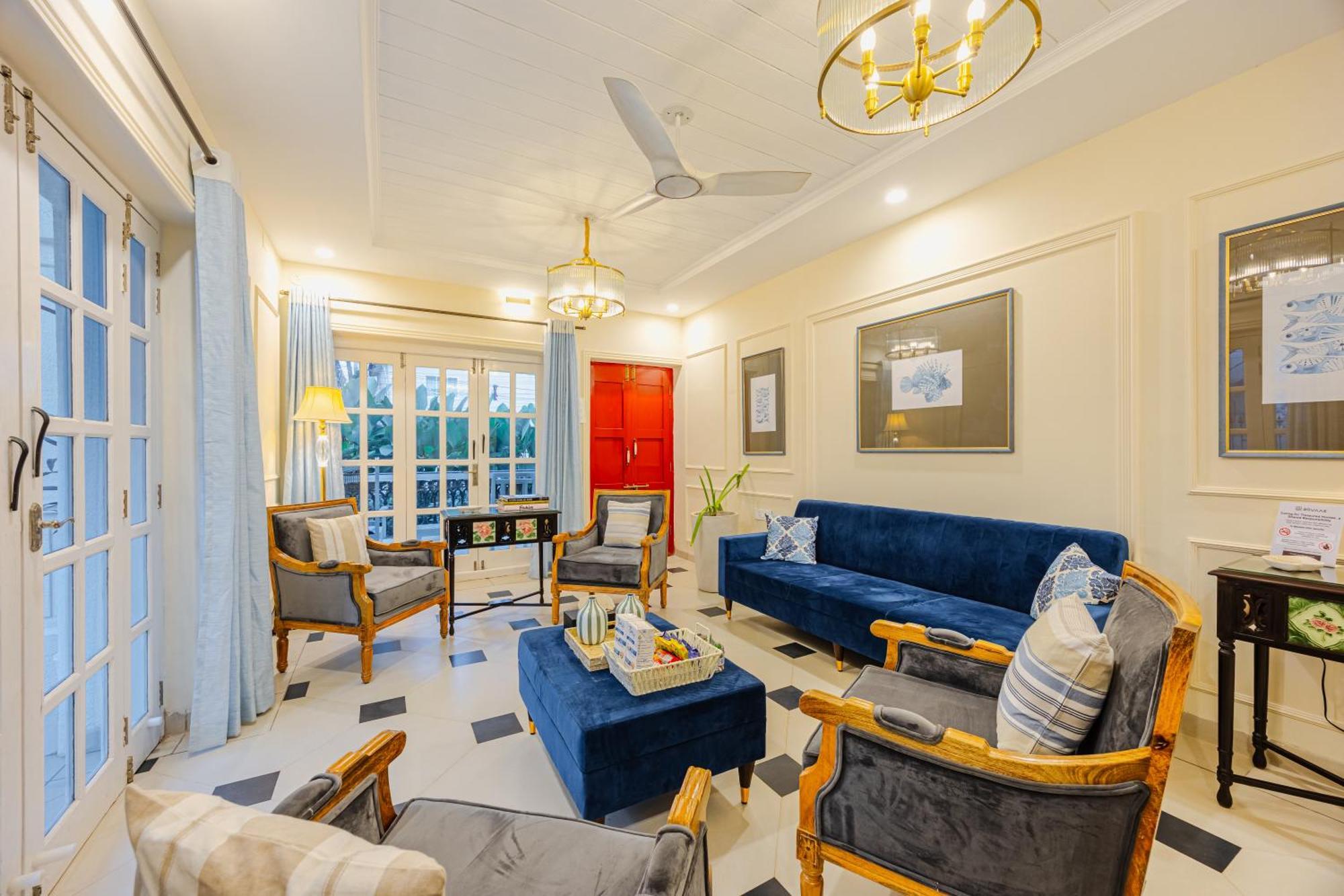 Elivaas 4 Bhk Villa Near Beach With Private Pool & Bar - Casa Boa Vida Кандолим Экстерьер фото
